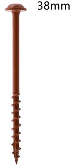 100Pcs Weerbestendig Zelftappende Houtbewerking Voor Jig Fastener Bevestiging Hardware Hoge Sterkte Meubels Pocket Gat Schroef Geneigd B 38mm