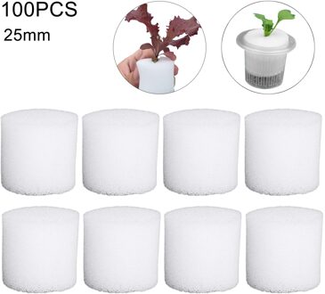 100Pcs Zaailingen Sponzen Kas Soilless Groeimedia Cilindrisch Tuinieren Tool Hydrocultuur Teelt Apparatuur A1
