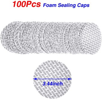 100Pcs Zelfklevende Foam Druk Seal Cap Liners Cosmetische Jar Fles Pot Veiligheid Schuim Pakking Caps Voedsel pakking Zeehonden Pad type 5