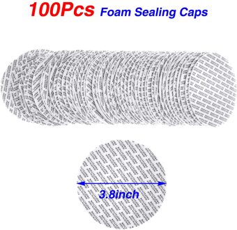 100Pcs Zelfklevende Foam Druk Seal Cap Liners Cosmetische Jar Fles Pot Veiligheid Schuim Pakking Caps Voedsel pakking Zeehonden Pad type 7