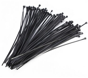 100Pcs Zelfsluitende Plastic Nylon Draad Kabel Zip Zwart Kabelbinders Vast Lus Kabel 2.5Mm Of 3Mm