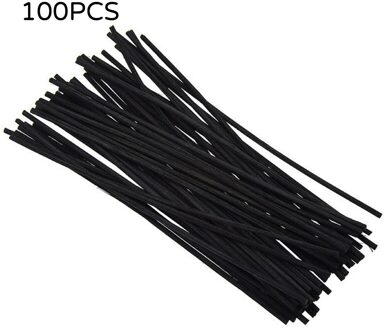100Pcs Zwart Rotan Reed Sticks Thuis Refill Vervanging Geur Olie Diffuser Accessoires Woondecoratie