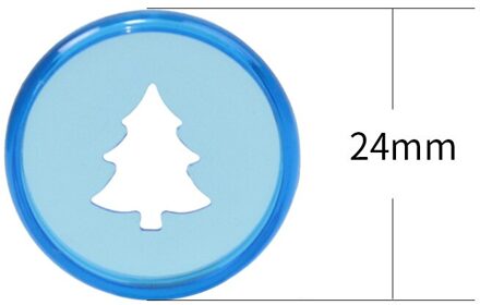 100PCS24MM Jelly Kleur Plastic Binding Ring Losbladige Notebook Groene Kerstboom Patroon Binding Cd Binding Gesp Jelly blauw