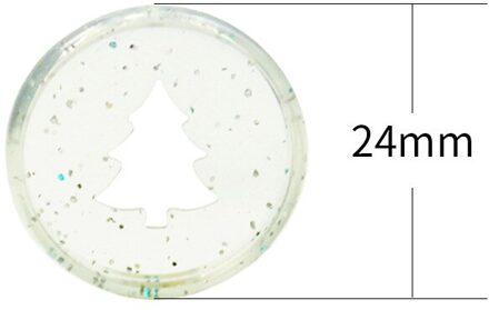 100PCS24MM Jelly Kleur Plastic Binding Ring Losbladige Notebook Groene Kerstboom Patroon Binding Cd Binding Gesp Jelly poeder