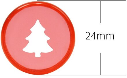 100PCS24MM Jelly Kleur Plastic Binding Ring Losbladige Notebook Groene Kerstboom Patroon Binding Cd Binding Gesp Jelly rood