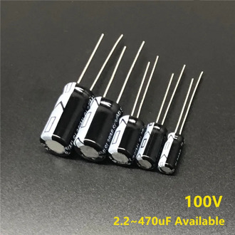 100V 2.2/6.8/12/22/27/33/39/47/56/68/82/100/120/150/220/330/390/470uF Good quality Aluminum Electrolytic Capacitor