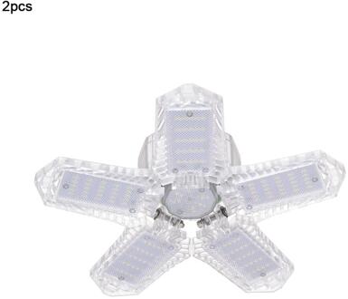 100W 180W Led Garage Licht 5 Blad Vervorming Fan Plafondlamp E26 Industriële Lamp Voor Workshop Magazijn 85-265V 2stk 100w