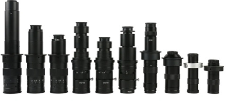 100X 130X 180X 200X 300X 500X Adjustable Continuous Zoom C-Mount Optical Lens For HDMI VGA USB Industry Video Microscope Camera