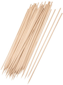 100x Bamboe houten sate prikkers/spiezen - bbq sticks - 25 cm - prikkers (sate)