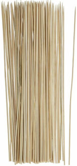 100x Bamboe houten sate prikkers/spiezen - bbq sticks - 35 cm - prikkers (sate)