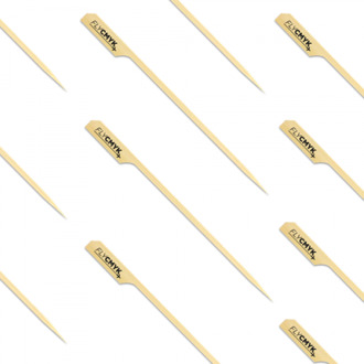 100x bamboe prikkers bedrukken (100 st) drukken