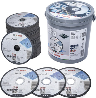 100x Doorslijpschijf Standard Metal 125X1X22.23 in emmer - 2608626116