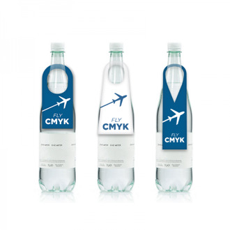 100x flessenhangers bedrukken - voorzie waterflessen van een uniek label! (100 st) drukken