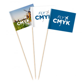 100x hamburgerprikkers met logo - unieke hamburger prikkers voor catering of event (100 st) drukken