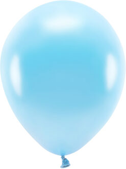 100x Lichtblauwe ballonnen 26 cm eco/biologisch afbreekbaar