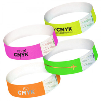 100x tyvek polsbandjes bedrukken - bedrukte polsbandjes voor jouw feest of evenement! (100 st) drukken
