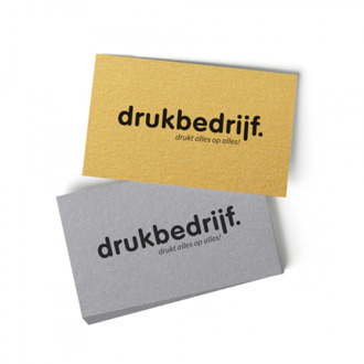 100x unieke visitekaartjes bestellen - kies uit 10 unieke papiersoorten (100 st) drukken