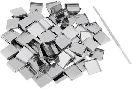 100x Vierkante Lege Oogschaduw Blush Make-Up Pannen Voor Magnetische Palet Blikken Stok (26 Mm Diameter)