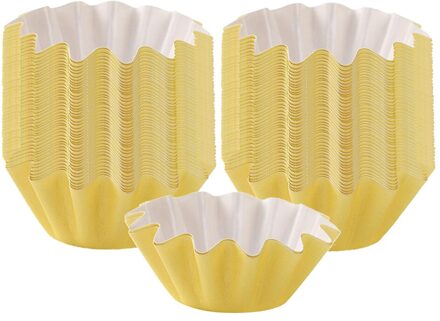 100x Wax Smelt Warmer Liners Herbruikbare Kaars Popper Liner Lekvrij Wax Lade Voor Geurende Wax Elektrische S, plug In Warmers geel