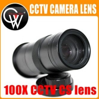 100X Zoom C/CS Mount Lens Glazen Vergroting Oculair Voor VGA HDMI USB CCD CMOS Industrie Video Microscoop Camera