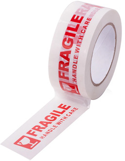 100X5cm Fragile Warning Tape For FRAGILE Printed Sealing Packing Parcel Tape Roll Fragile Warning Sticker Shipping Label Sticker