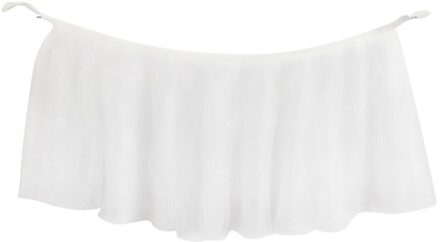 100X70 Cm Multicolor Tafel Rok Cover Verjaardag Bruiloft Feestelijke Verjaardag Home Decor Tafelkleed wit