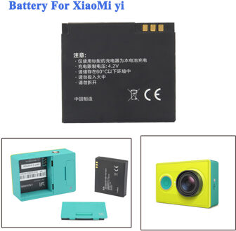 1010 mAH Xiaomi yi Batterij Accessoires Ion Reservebatterij Voor Xiaomi Yi Action Soprt Camera batterij Accessoires