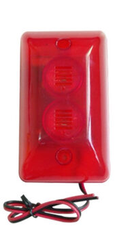 102 Wired Indoor Siren Beveiliging Mini Sirene W/Red Flash Light Voor Huis Alarmsysteem Strobe Light En Sirene alarm Speaker 110db