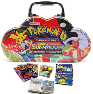 102pcs / Set Of GX MEGA Shiny French Pokemon Card Game Against Metal Point Card Trading Card Game Children Pokemon Toy Set