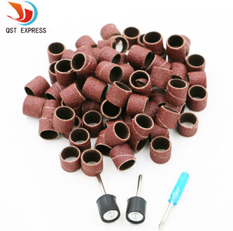 103 stks/set 1/2 Schuurbanden Kit + 2 Schuren Drum Opspandoorns voor Dremel Rotary Gereedschap + 1 schroevendraaiers