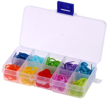 104 Pcs Locking Stitch Markers Hars Kleine Clip Breien Tools Haak Klink Breien Accessoires Naald Clip Haak Met Doos 02