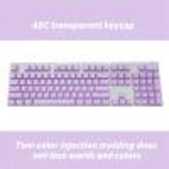 104 Toetsen Abs Keycap Set Backlit Type Keycaps Voor Mechanische Toetsenbord Teclado Mecanico De Tecla Cerrada Prachtig Plaat paars