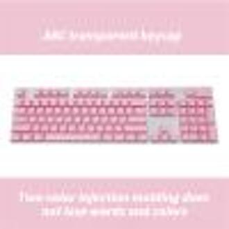 104 Toetsen Abs Keycap Set Backlit Type Keycaps Voor Mechanische Toetsenbord Teclado Mecanico De Tecla Cerrada Prachtig Plaat roze