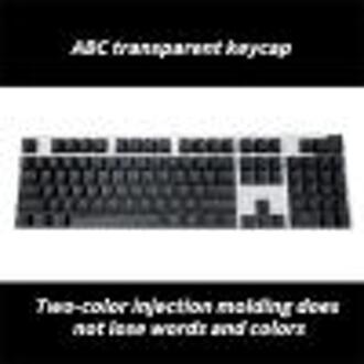 104 Toetsen Abs Keycap Set Backlit Type Keycaps Voor Mechanische Toetsenbord Teclado Mecanico De Tecla Cerrada Prachtig Plaat zwart