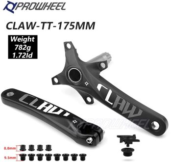 104BCD Mtb Fiets Crank Aluminium Met Bodem Fiets Crankstel 170/175Mm Mtb Crank Fiets Accessoires CLAW 175mm