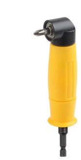 105 Graden Hoek Extension Schroef Driver Socket Houder Adapter Verstelbare Bits Nozzles Voor Schroevendraaier Bit Haakse Hoofd geel