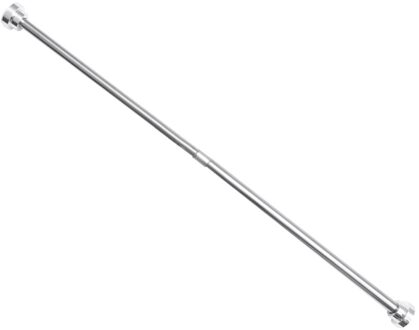 105Cm Tot 190Cm Verstelbare Rvs Veerspanning Staaf Rail Voor Kleding/Handdoeken/Gordijnen (Zilver)