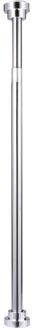 105Cm Tot 190Cm Verstelbare Rvs Veerspanning Staaf Rail Voor Kleding/Handdoeken/Gordijnen (Zilver)