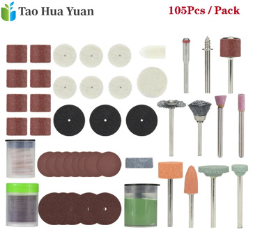 105pcs Rotary Tool Accessories Kit For Grinding Sanding Polishing And Cutting Mini Drill Abrasive Tools Power Tool Accessories A