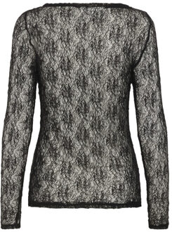 10705325 rita boatneck blouse Zwart - L