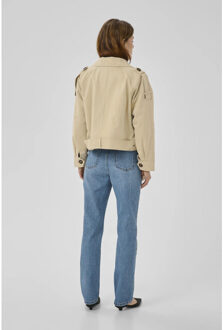 10705418 lyon short jacket - maat 38 Beige