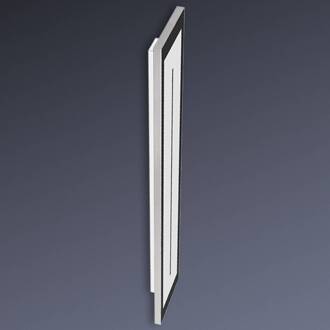 108 cm hoog - LED-wandlamp Zen geanodiseerd nikkel, zwart