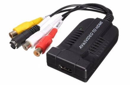 1080 P AV S-Video Naar HDMI Audio Adapter Converter Met Usb-kabel Voor HDTV DVD