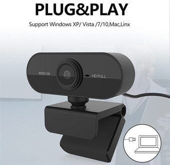 1080P 2MP HD Webcam 30fps Camera Noise-reduction Microphone Web Cam HD Laptop Computer Camera USB Plug & Play for Laptop Desktop TV Box