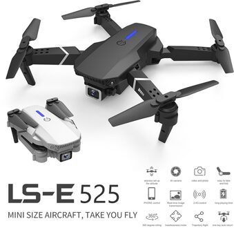 1080P/4K Lsrc Rc Drone E525 Wifi Fpv Met Groothoek Hd Camera Hoge Prachtige rc Opvouwbare Quadcopter Drones Speelgoed bundel 2