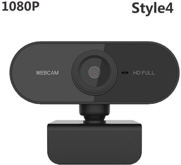 1080P 720P 480P Hd Webcam Met Microfoon Draaibaar Pc Desktop Web Camera Cam Mini Computer Webcamera Cam video-opname Werk 1080p Style1
