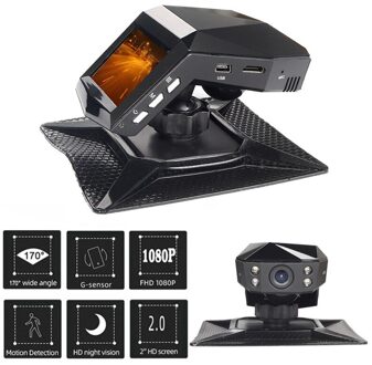 1080P Auto Dash Cam Center Console Rijden Recorder Hd Nachtzicht Auto Dvr Camera 170 ° Groothoek G-Sensor Video Recorder Voor Geen