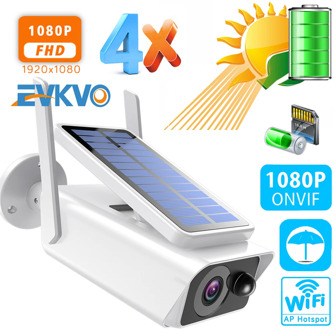 1080P Full HD Solar IP Camera Waterproof Home Security 2MP Camera Security Network Outdoor Security WiFi IR Monitor Night Camera