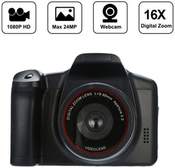 1080P HD 16X ZOOM SLR Digitale Camera Fotografica Appareil Photo Reflex Flash Lamp Recorder Camcorder Cam Video Fotografie
