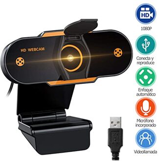 1080P Hd Cmos Usb 2.0 Web Camera Live Video Online Vergadering Onderwijs Ruisonderdrukking Microfoon Computer Pc Webcam